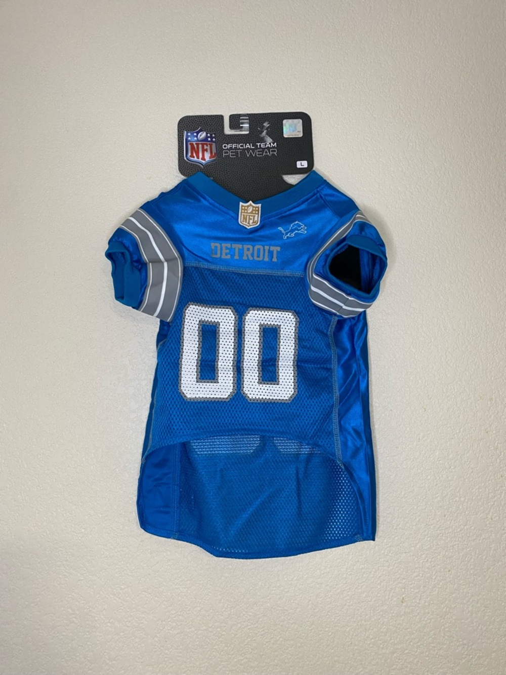 NFL Detroit Lions Blue and White Pet Jersey